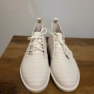 Melissa + Baja East Vinyl Ankle Lace-Up Boots